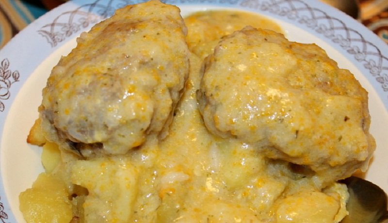 картофель с фаршем в духовке