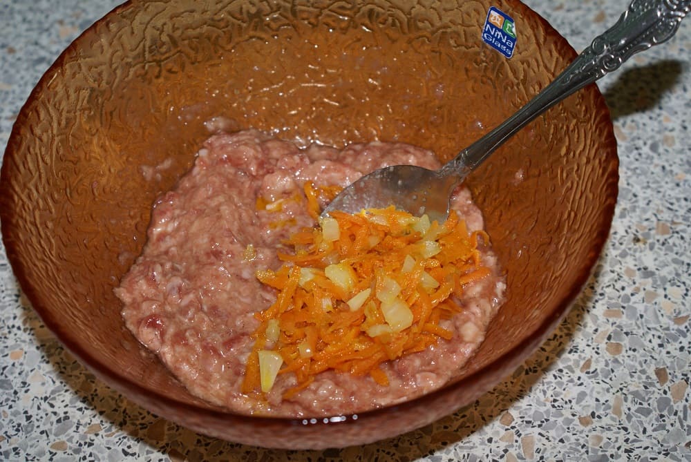 овощи с фаршем