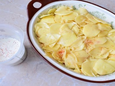 Картофель с творогом по-болгарски