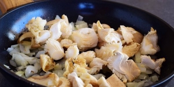 картофель с вешенками