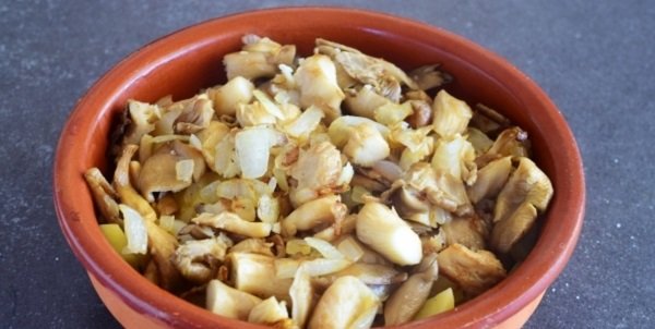 картофель с вешенками