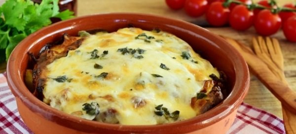 картофель с вешенками