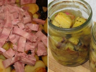 Картофель в банке