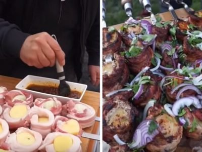 Картофель в беконе