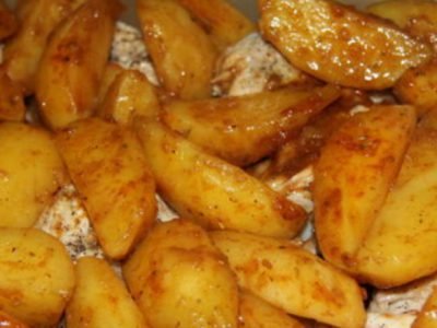 Картофель в соевом соусе
