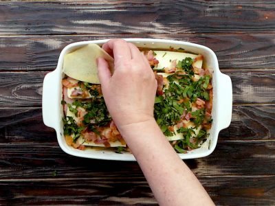 Картофельная лазанья в духовке