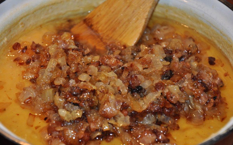 сало с луком