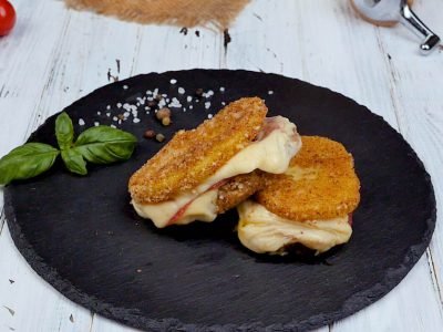 Картофельные бутерброды на сковороде