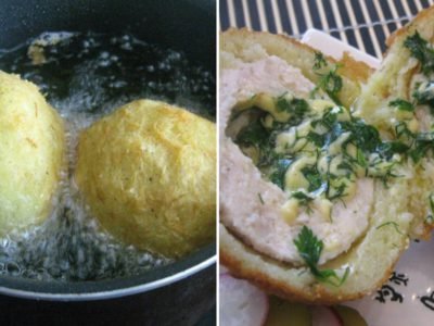 Картофельные драники с начинкой