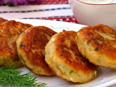 Картофельные оладушки с сыром