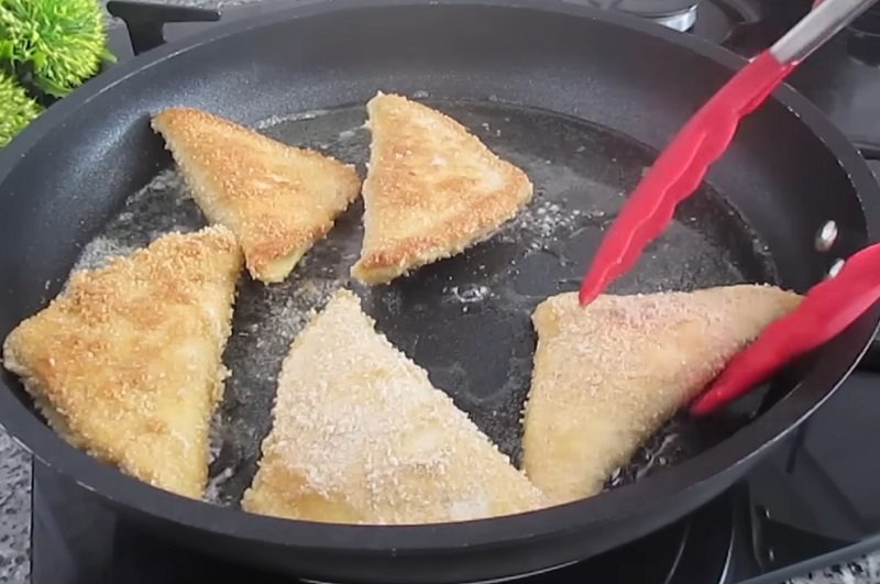 жарка пирожков из хлеба