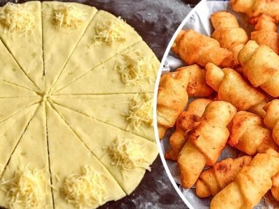 Картофельные рогалики во фритюре