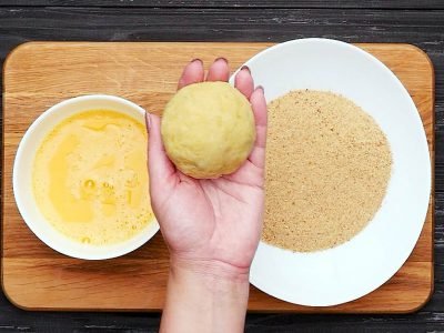 Картофельные шарики с курицей