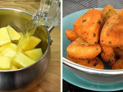 Картофельные треугольники в панировке