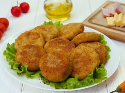 Картофельные зразы с ветчиной