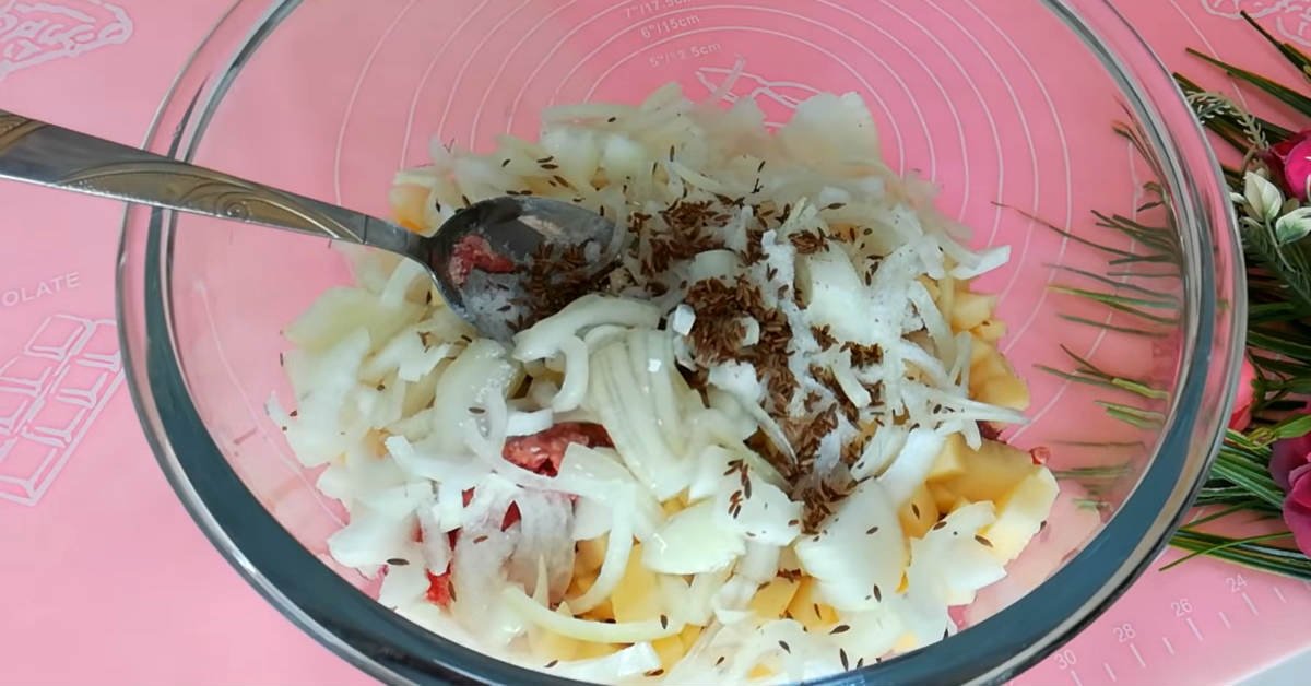 картофельный пирог с начинкой