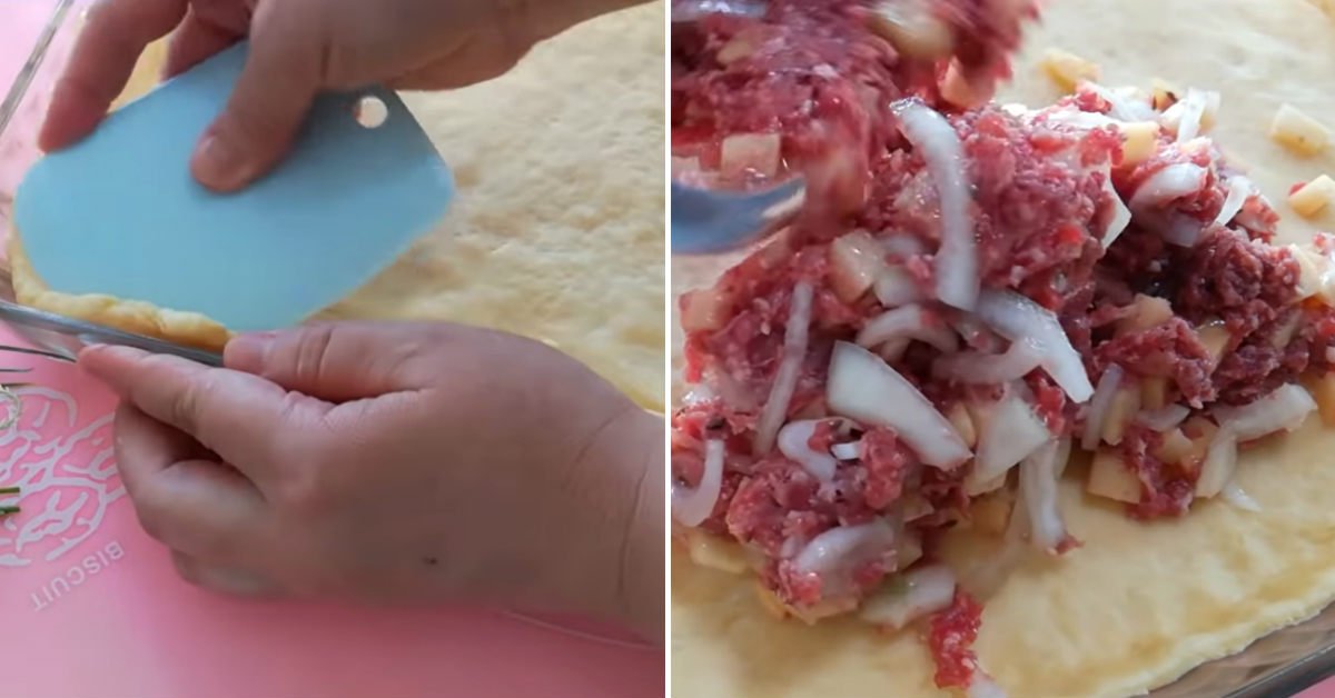 пирог с картофелем и мясом