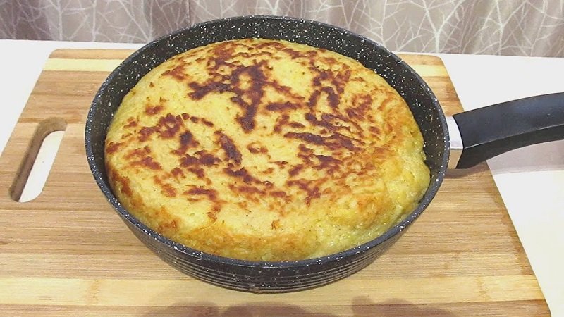жарка картофельного пирога