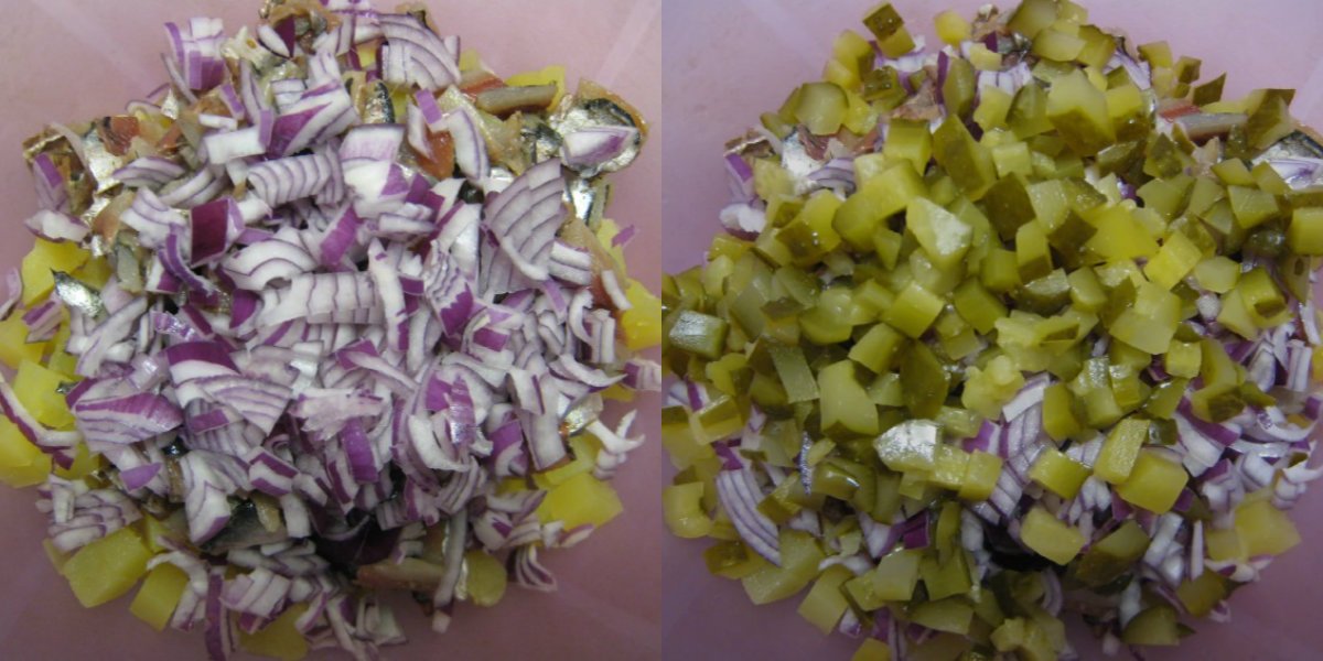 салат с килькой