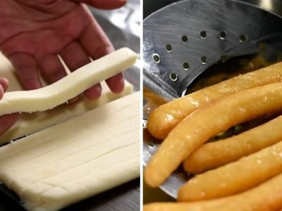 Картошка фри из пюре и сыра