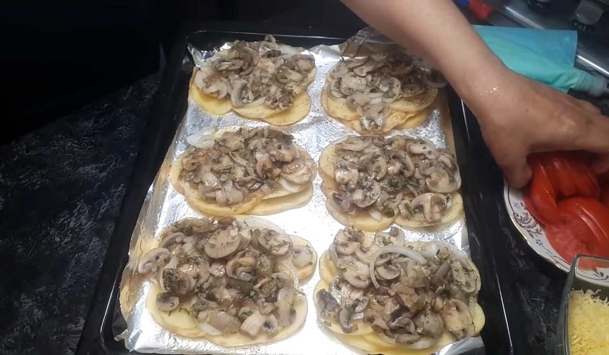 слой грибов