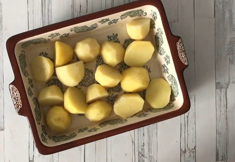 картофель в форме