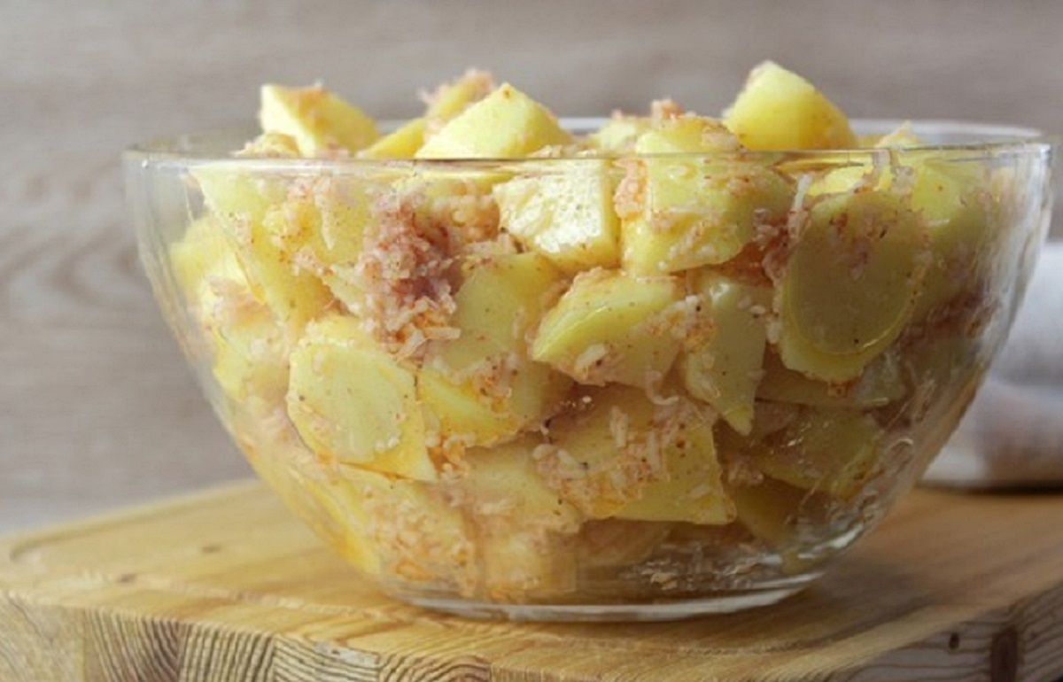 картофель с сыром и специями