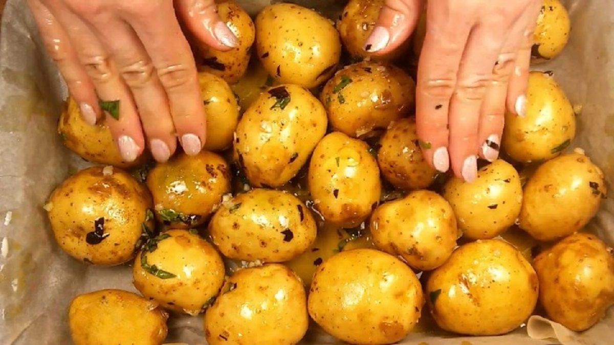 картошка в пергаменте