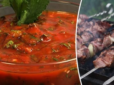 Кавказский соус с луком и чесноком