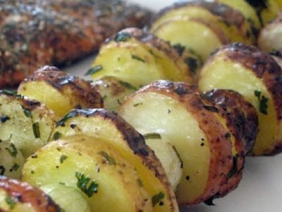 Кебаб из картофеля на гриле