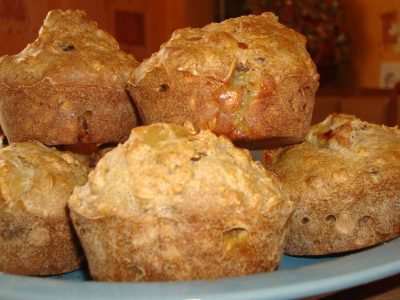 Постные кексы из овсяных хлопьев