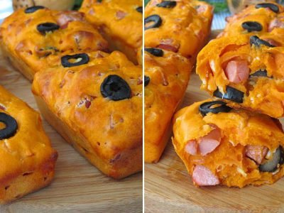 Кексы с колбасой