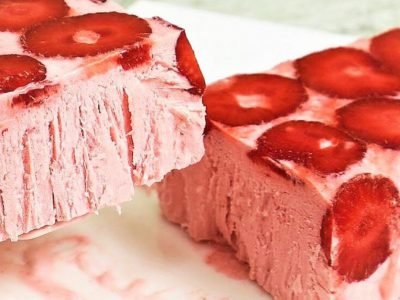 Клубничное мороженое в домашних условиях