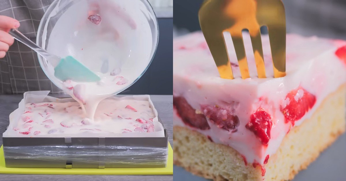 клубничный торт