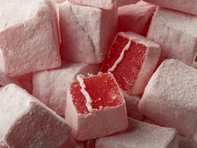 Клубничный рахат-лукум