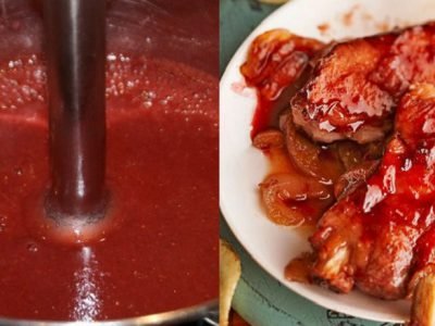 Клубничный соус к мясу