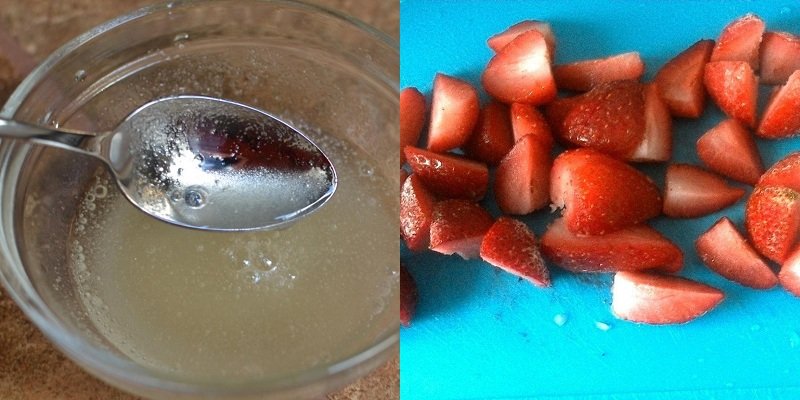 клубничный сырник с клубникой