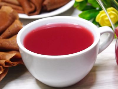 Клюквенный чай с апельсином