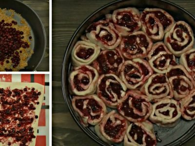 Клюквенный пирог