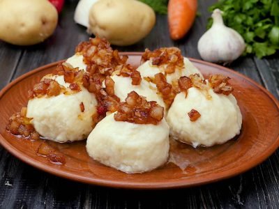 Кнедлики с грибами