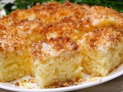 Кокосовый пирог на кефире