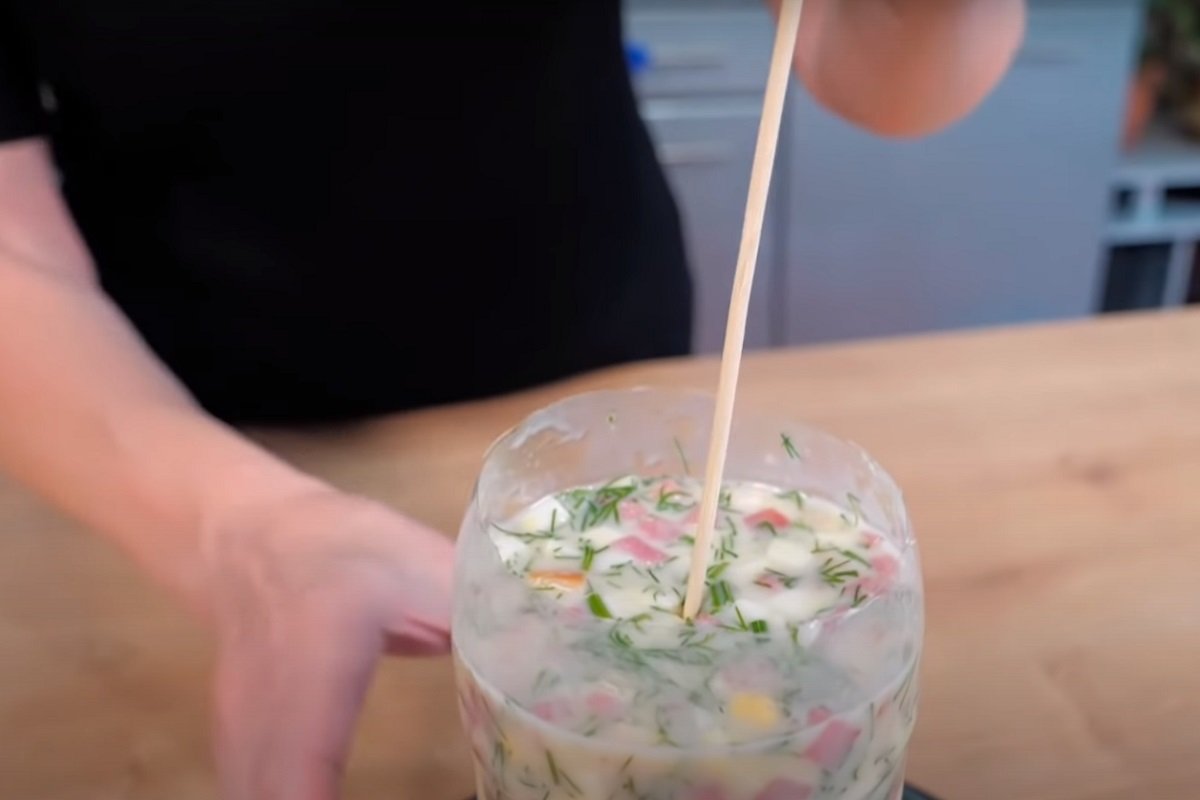 окрошка в бутылке