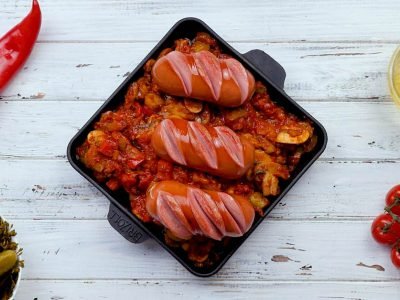 Колбаски в соусе по-цыгански