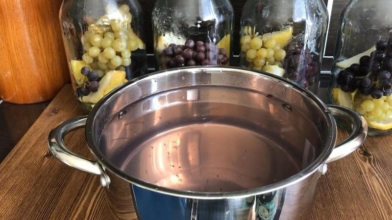 очистка винограда