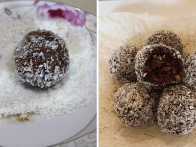 Конфеты из арахиса с мёдом и какао