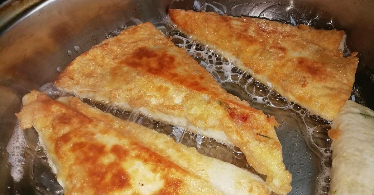 конвертики из лаваша с капустой