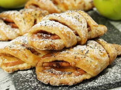 Конвертики с яблоками