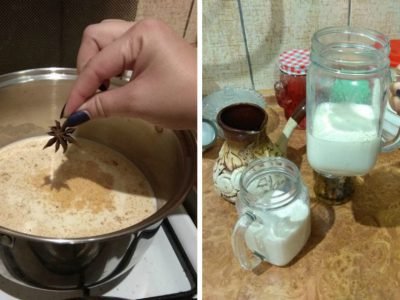 Коньяк с молоком