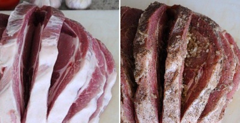 как приготовить корейку на кости