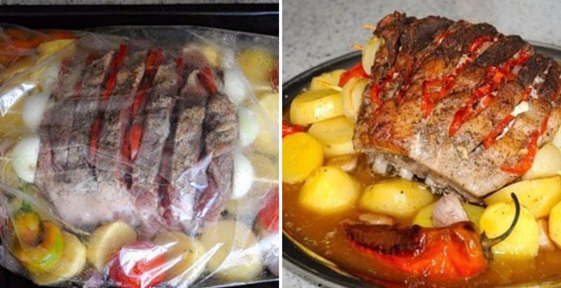 мясо в духовке